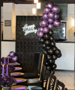 3D - Geometric Wall - Black