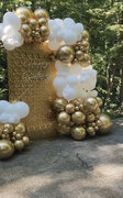3D - Geometric Wall - Gold