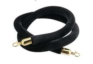 Black Velvet Rope (5ft)