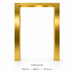 Gloria Wedding Arch - Gold - New Arrival