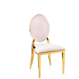 Olivia Gold Chair w Pink Velvet Cushionjpg