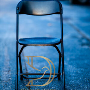 Plastic Folding Chair - BLACK