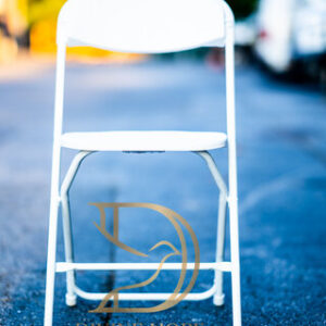 Plastic Folding Chair - WHITE