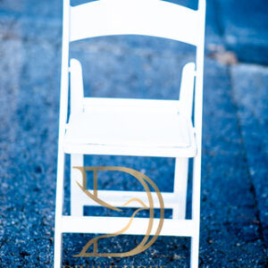 Resin Folding Chair w pad - WHITE